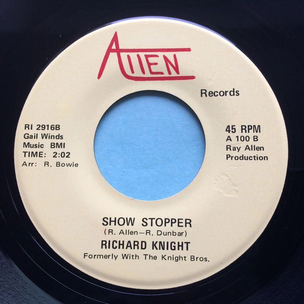 Richard Knight - Show Stopper b/w Back to school - Allen - Ex (slight edge lift - nap)