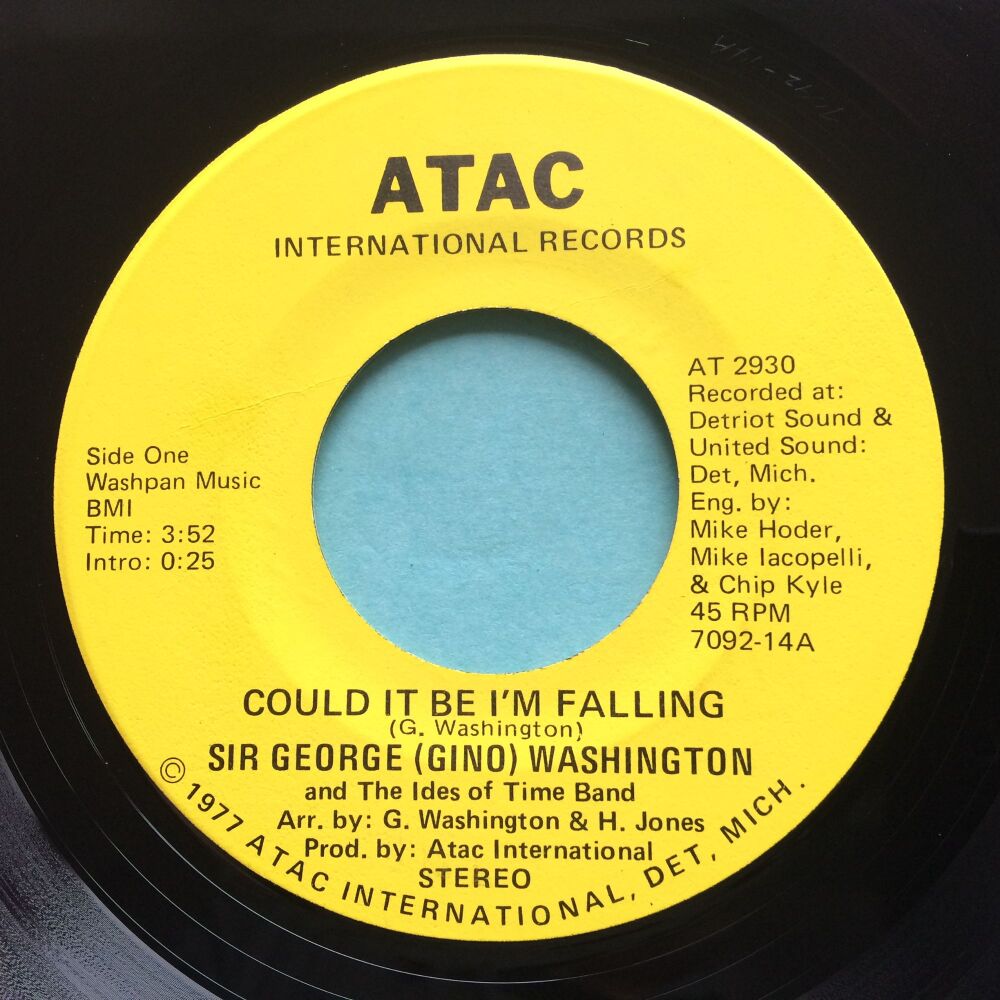 Sir George (Gino) Washington - Could it be I'm falling b/w I'm flying high - Atac - Ex
