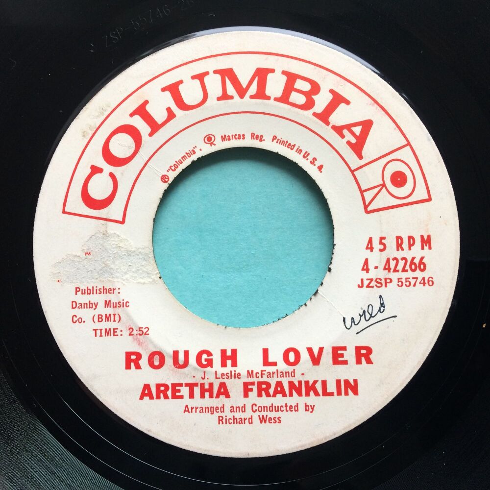Aretha Franklin - Rough Lover - Columbia promo - Ex- (swol/tear)