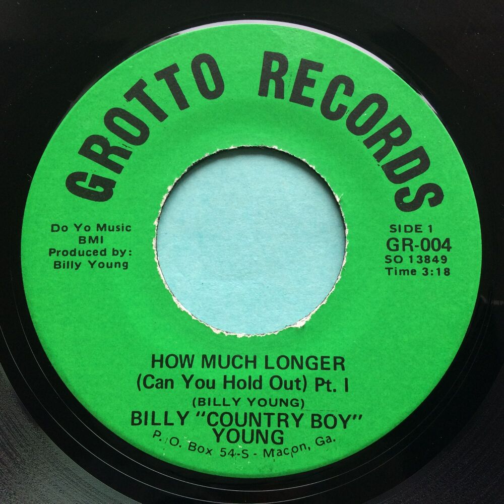 Billy 'Country Boy' Young - How much longer (can you hold out) - Grotto - Ex
