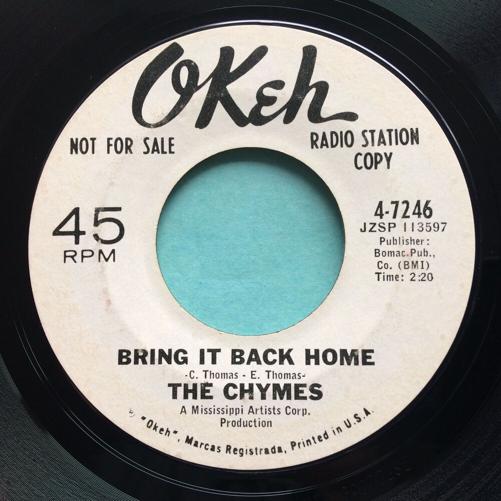 Chymes - Bring it back home b/w Let's try again - Okeh promo - Ex-