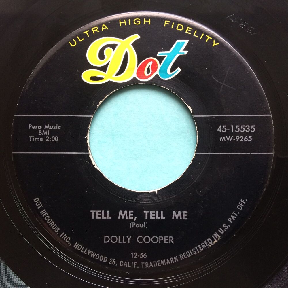 Dolly Cooper - Tell me, tell me - Dot - Ex- (some light ghosting - plays great!)