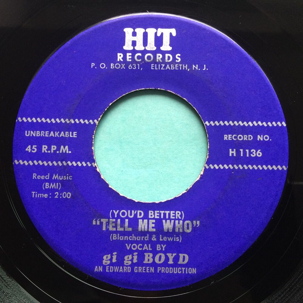 Gi Gi Boyd - (You'd better) Tell me who b/w If you can fall in love again - Hit - Ex-