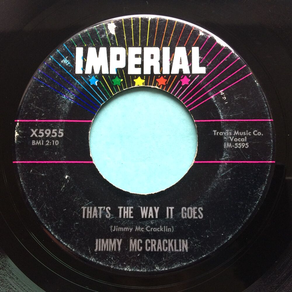 Jimmy McCracklin - That's the way it goes - b/w I'll see it through - Imperial - VG+