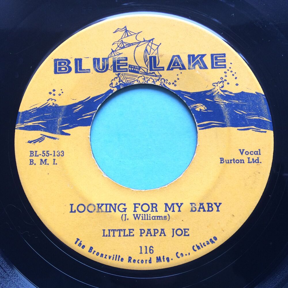 Little Papa Joe - Looking for my baby b/w Easy lovin'  - Blue Lake - Ex-