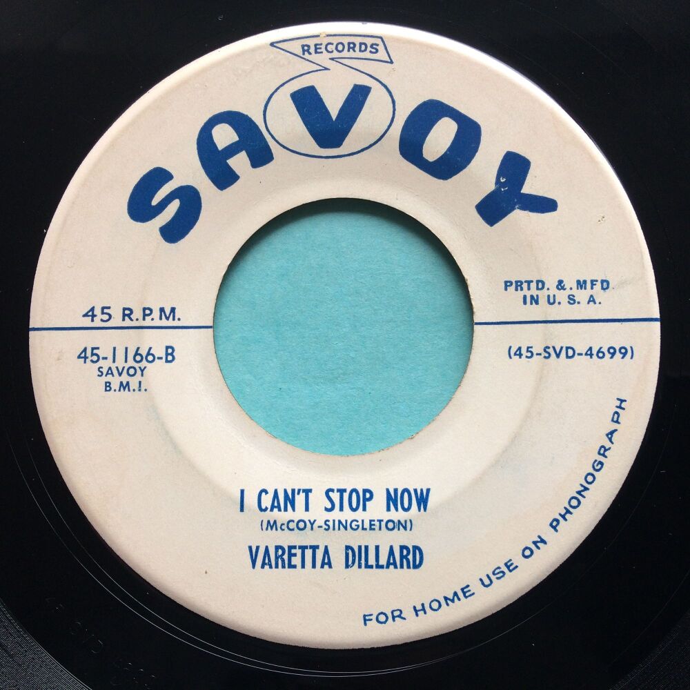 Varetta Dillard - I can't stop now - Savoy promo - Ex- (flip has swol)