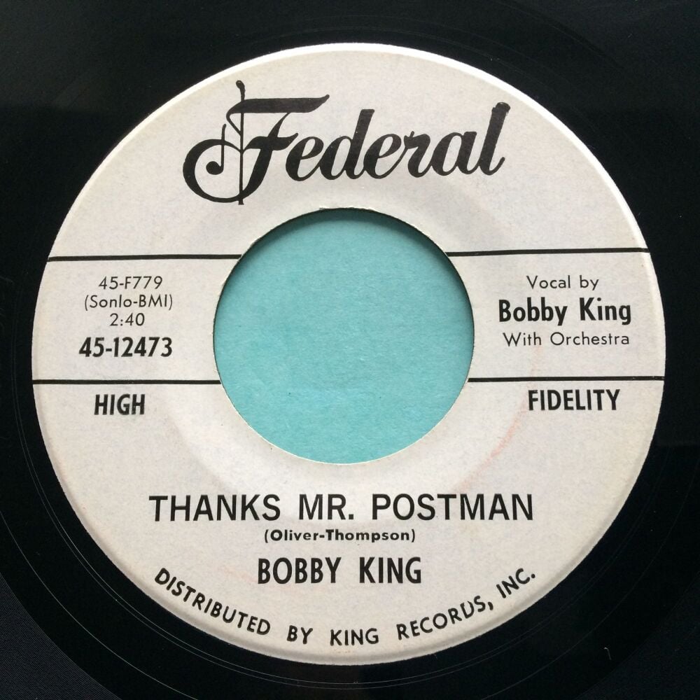 Bobby King - Thanks Mr. Postman - Federal promo - Ex-