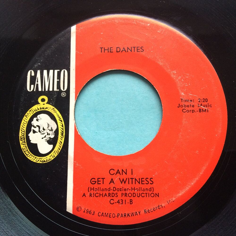 Dantes - Can I get a witness b/w Under my thumb - Cameo - VG+ (wol)