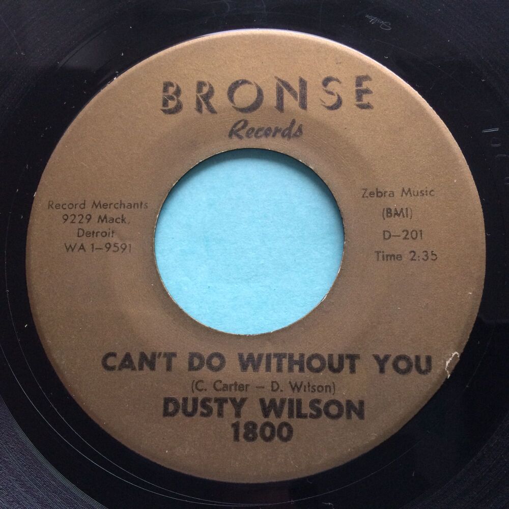 Dusty Wilson - Can't do without you - Bronse - VG+