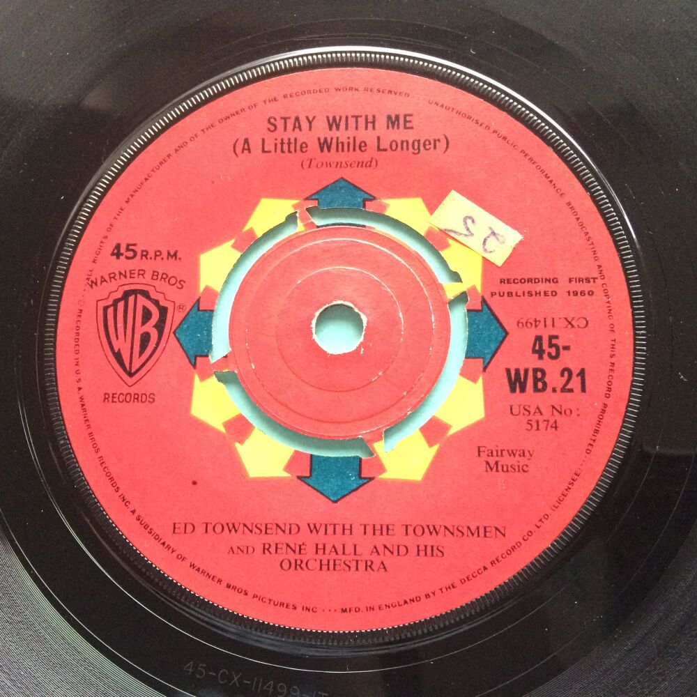 Ed Townsend Stay with me - U.K. WB - Ex- (small sol)