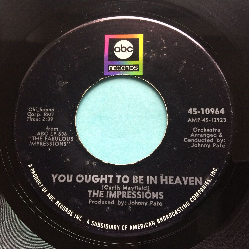 Impressions - You ought to be in heaven - ABC - VG+