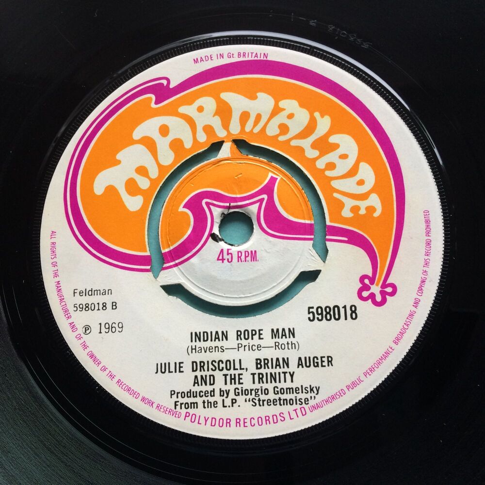 Julie Driscoll, Brian Auger And The Trinity - Indian Rope Man - U.K. Marmalade - VG+