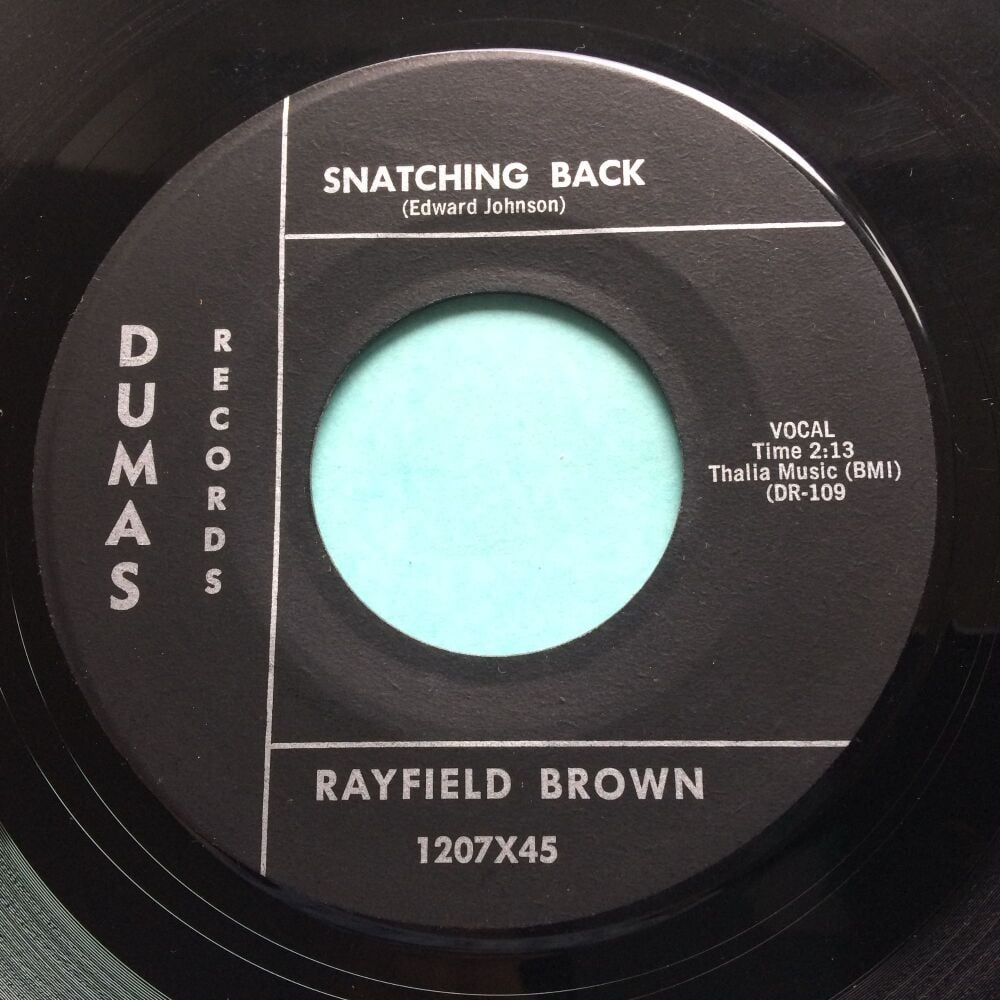 Rayfield Brown - Snatching back - Dumas - Ex