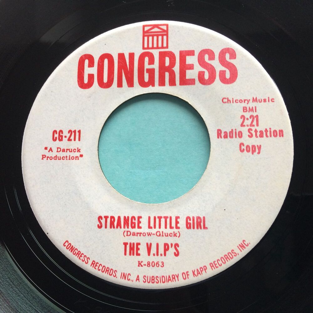 V.I.P's - Strange little girl b/w My girl cried - Congress promo - Ex