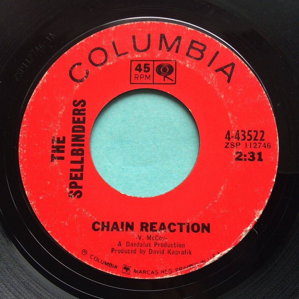 Spellbinders - Chain Reaction b/w A little on the blue side - Columbia- VG+