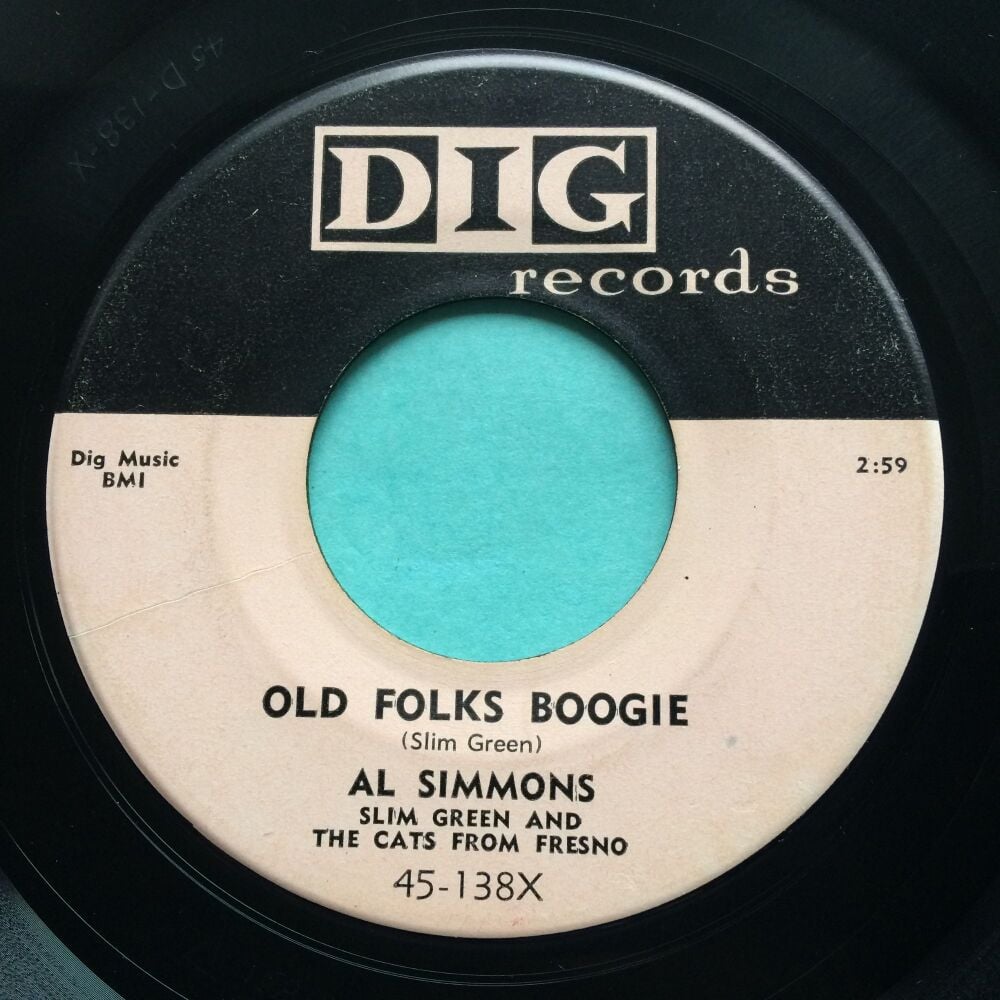 Al Simmons - Old folks boogie b/w Sidney Maiden - Hand me down baby - Dig - Ex-