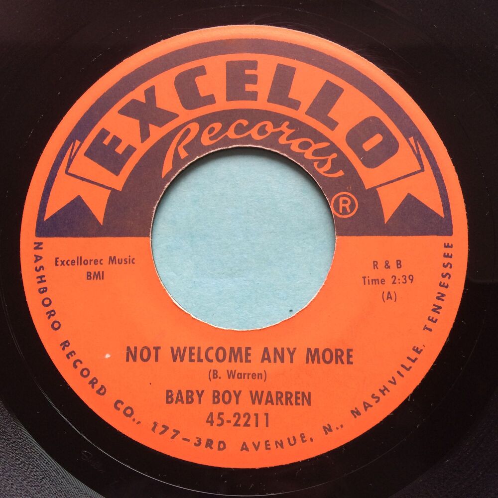 Baby Boy Warren - Not welcome anymore - Excello - Ex-