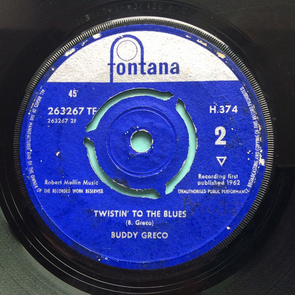 Buddy Greco - Twistin' to the blues - U.K. Fontana - VG+