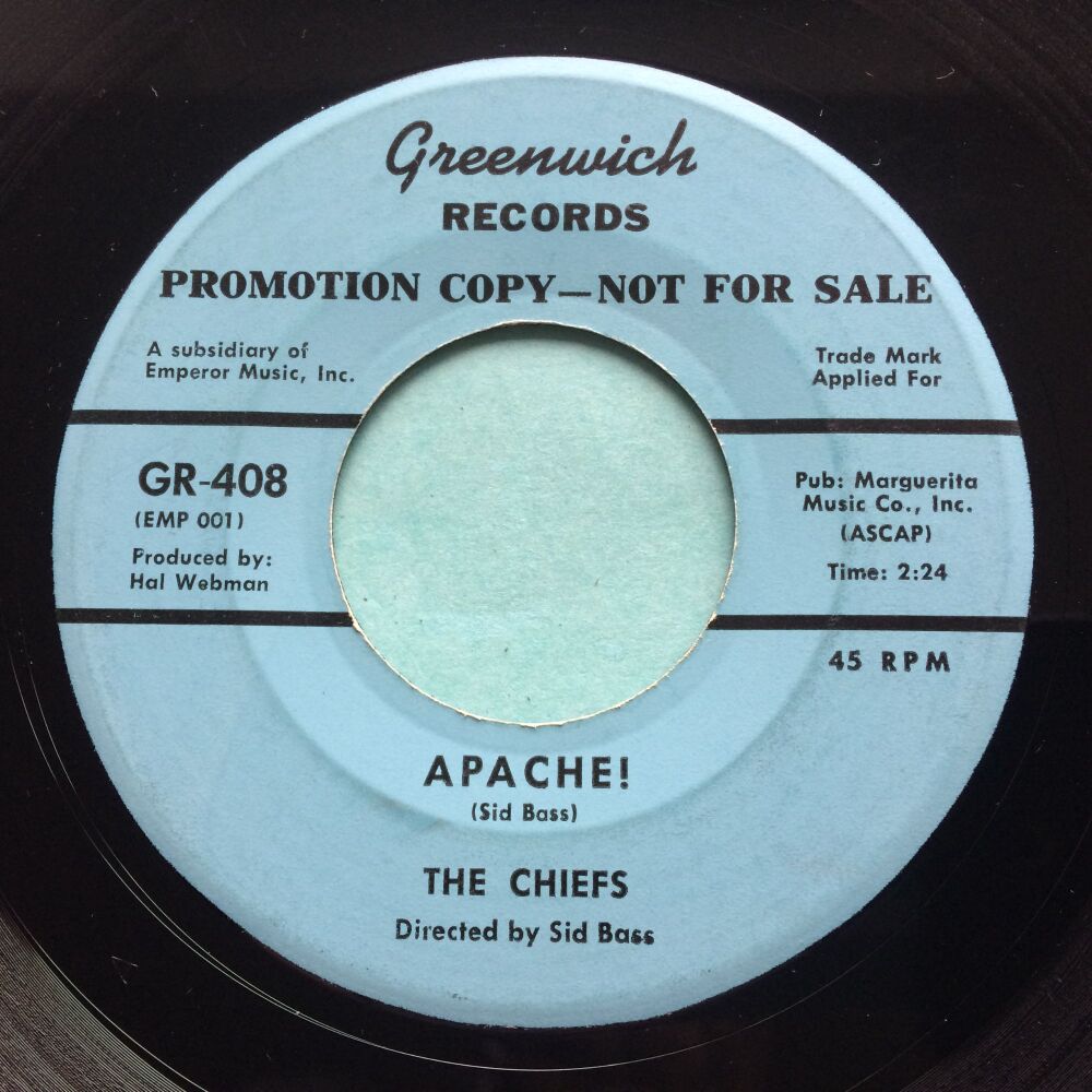Chiefs - Apache - Greenwich promo - Ex