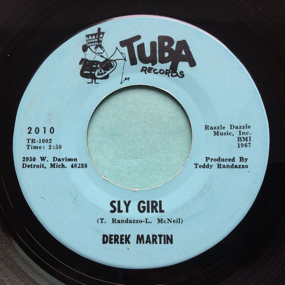 Derek Martin - Sly Girl b/w Soul Power - Tuba - Ex