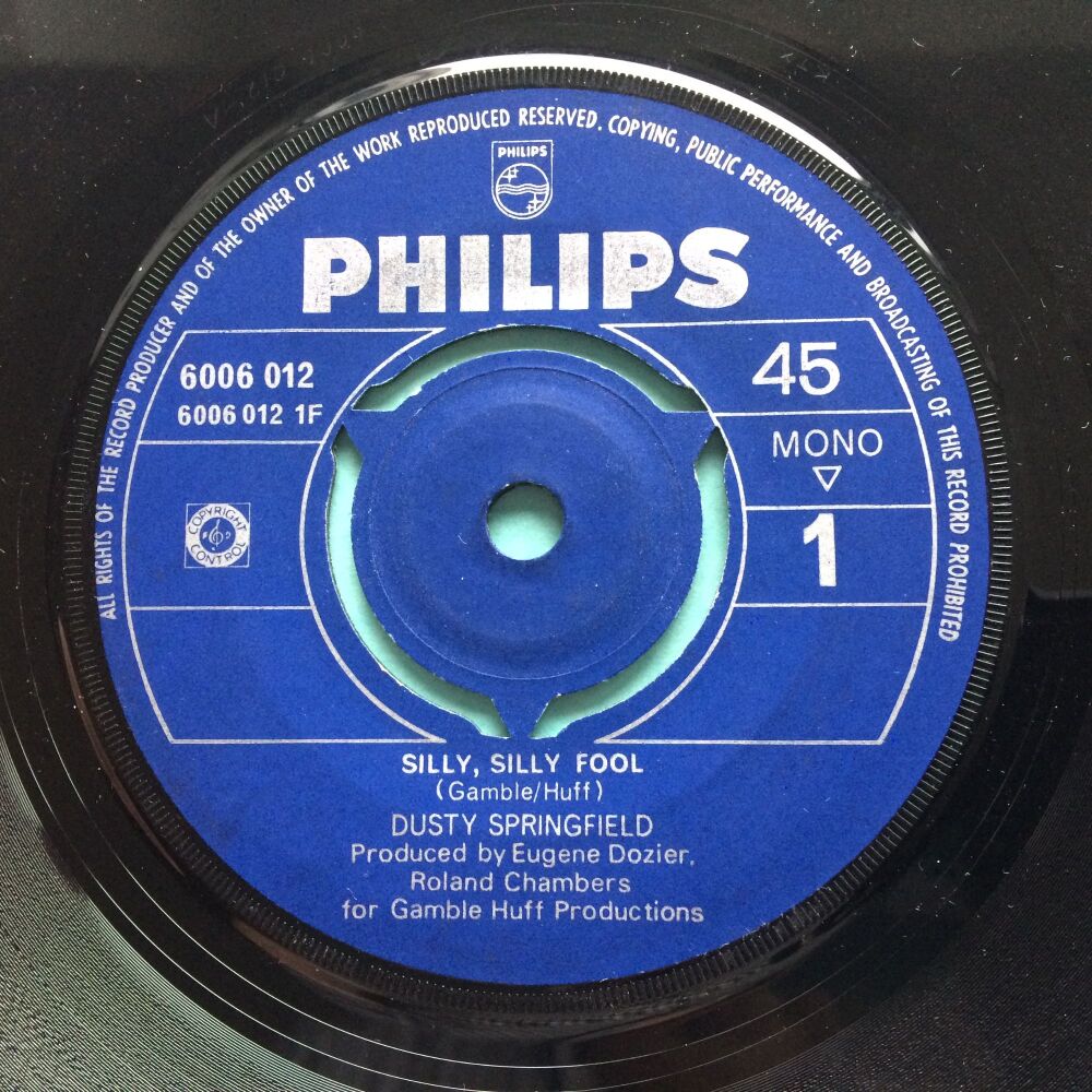 Dusty Springfield - Silly silly fool b/w Brand new me - Mercury (Obscure issue - possibly Singapore/Malaysia release) - Ex