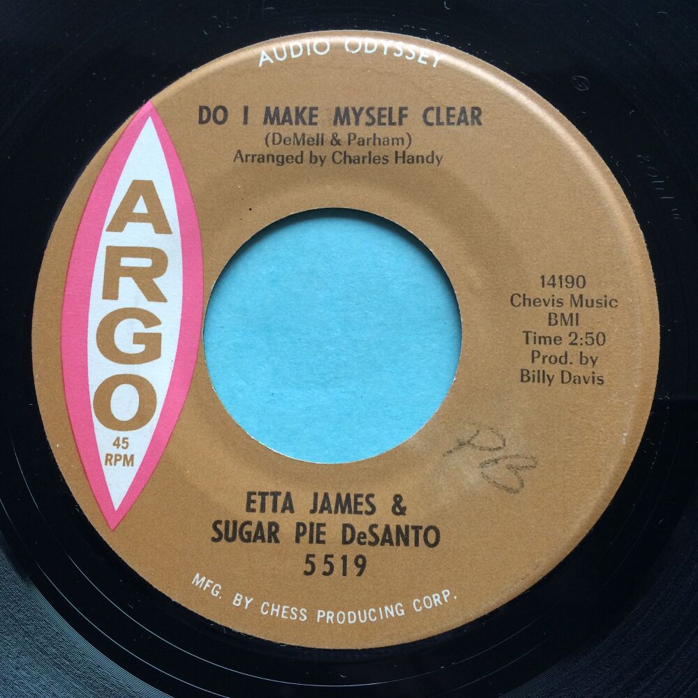 Etta James & Sugar Pie DeSanto - Do I make myself clear - Argo  - Ex- (swol)