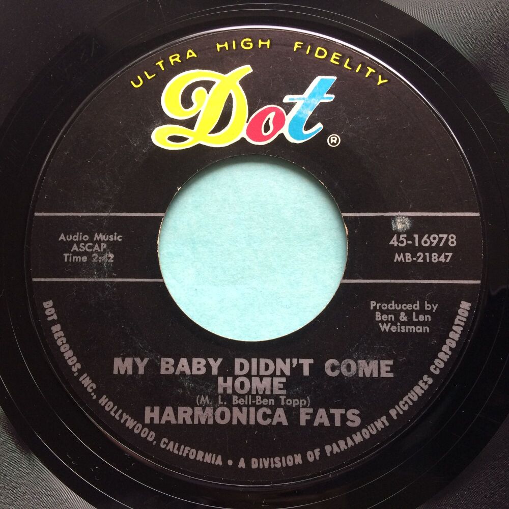 Harmonica Fats - My baby didn't come home - Dot - VG+
