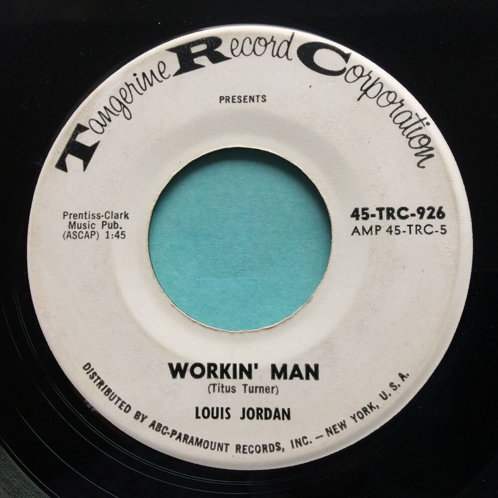 Louis Jordan - Workin' Man - Tangerine promo - VG+