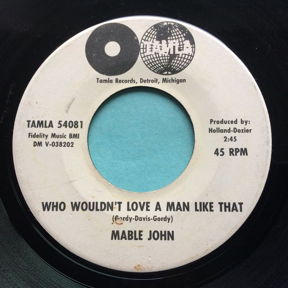 Mable John &lrm;- Who Wouldn't Love A Man Like That - Tamla promo - VG+
