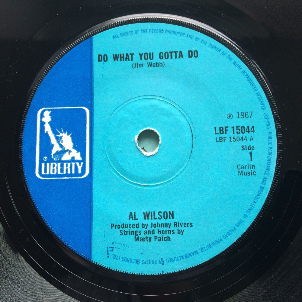 Al Wilson - Now I know what love is - UK Liberty - Ex-