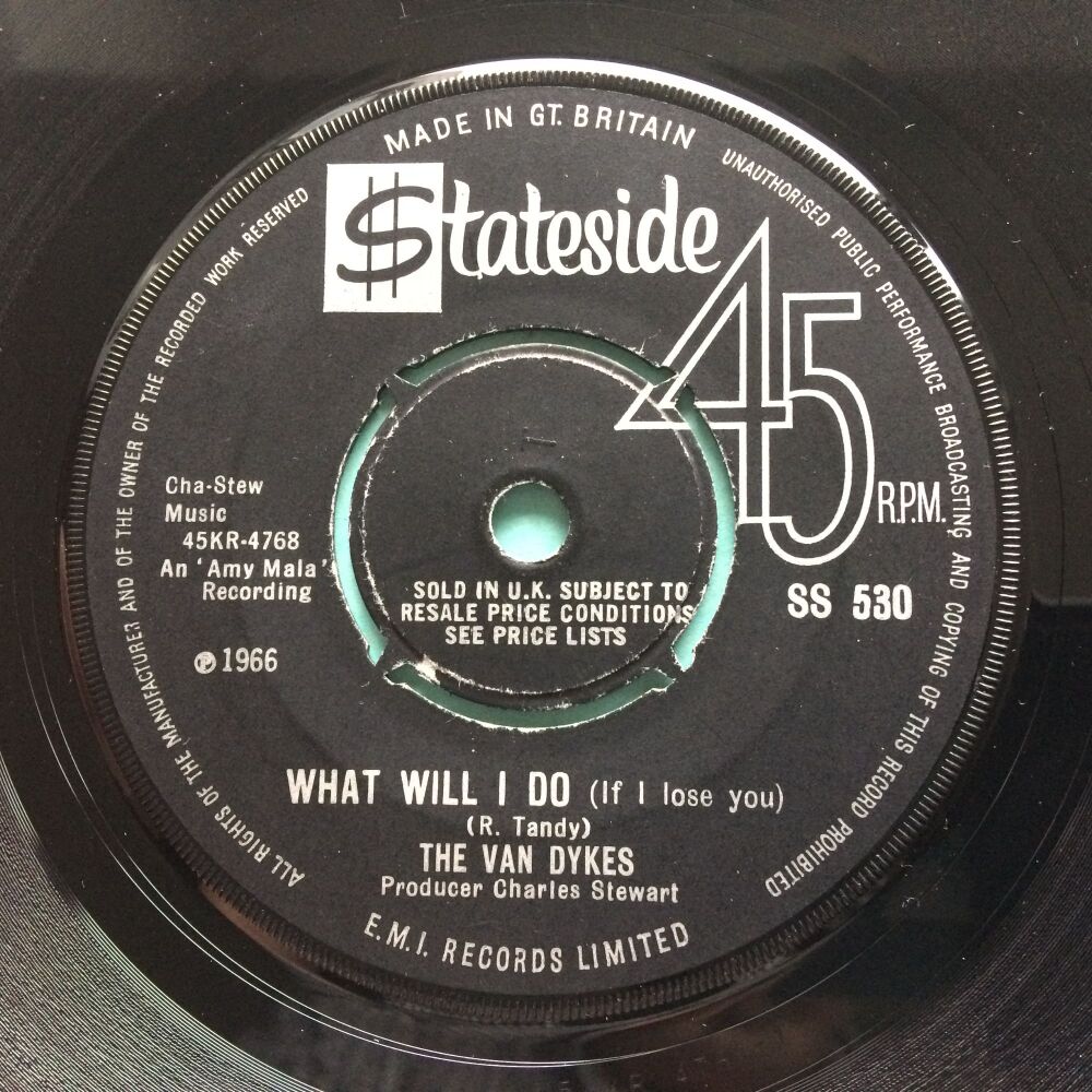 Van Dykes - What will I do (if I lose you) - UK Stateside - Ex-