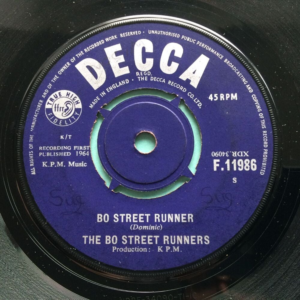 Bo Street Runners - Bo Street Runner b/w Tell me - Decca - Ex-