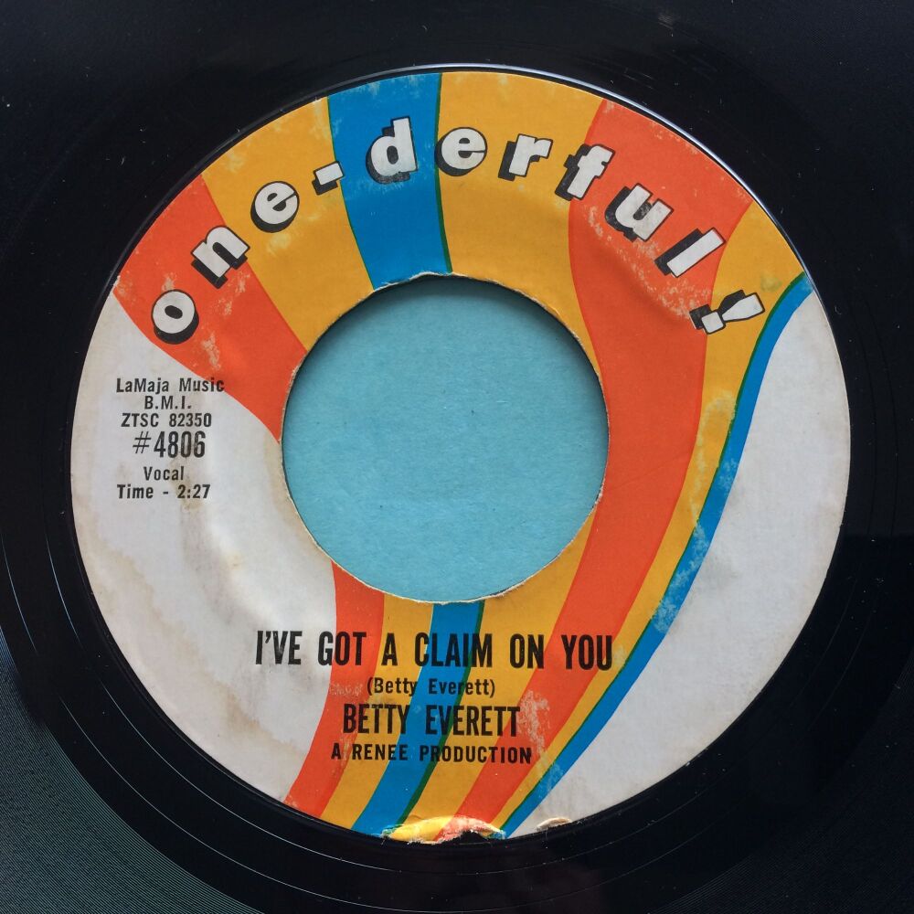 Betty Everett - I've got a claim on you - One-derful - VG+