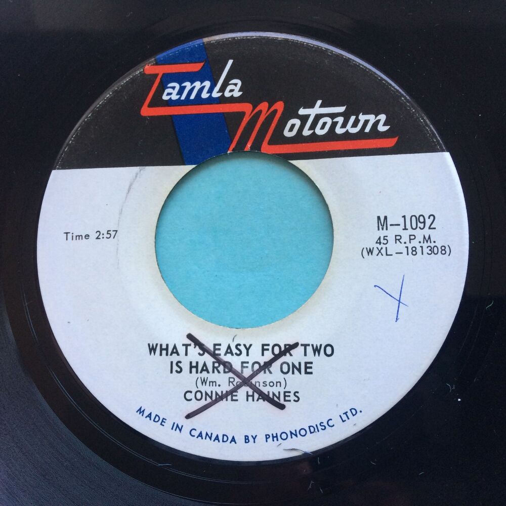 Connie Haines - What's Easy For Two Is Hard For One - Tamla Motown (Canadian) - Ex- (xol)