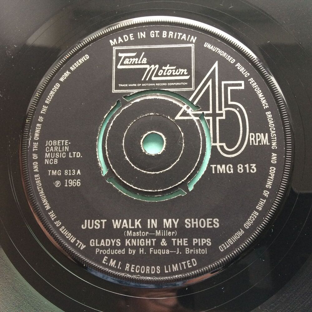 Gladys Knight - Just walk in my shoes b/w (I know) I'm losing you - U.K. Tamla Motown - Ex-