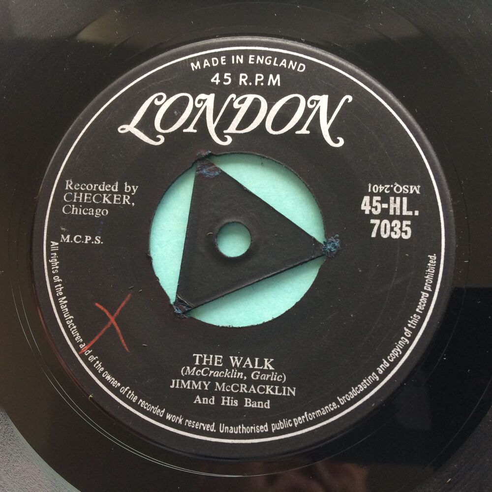 Jimmy McCracklin - The Walk - U.K. London - Ex- (tri centre has been glued)