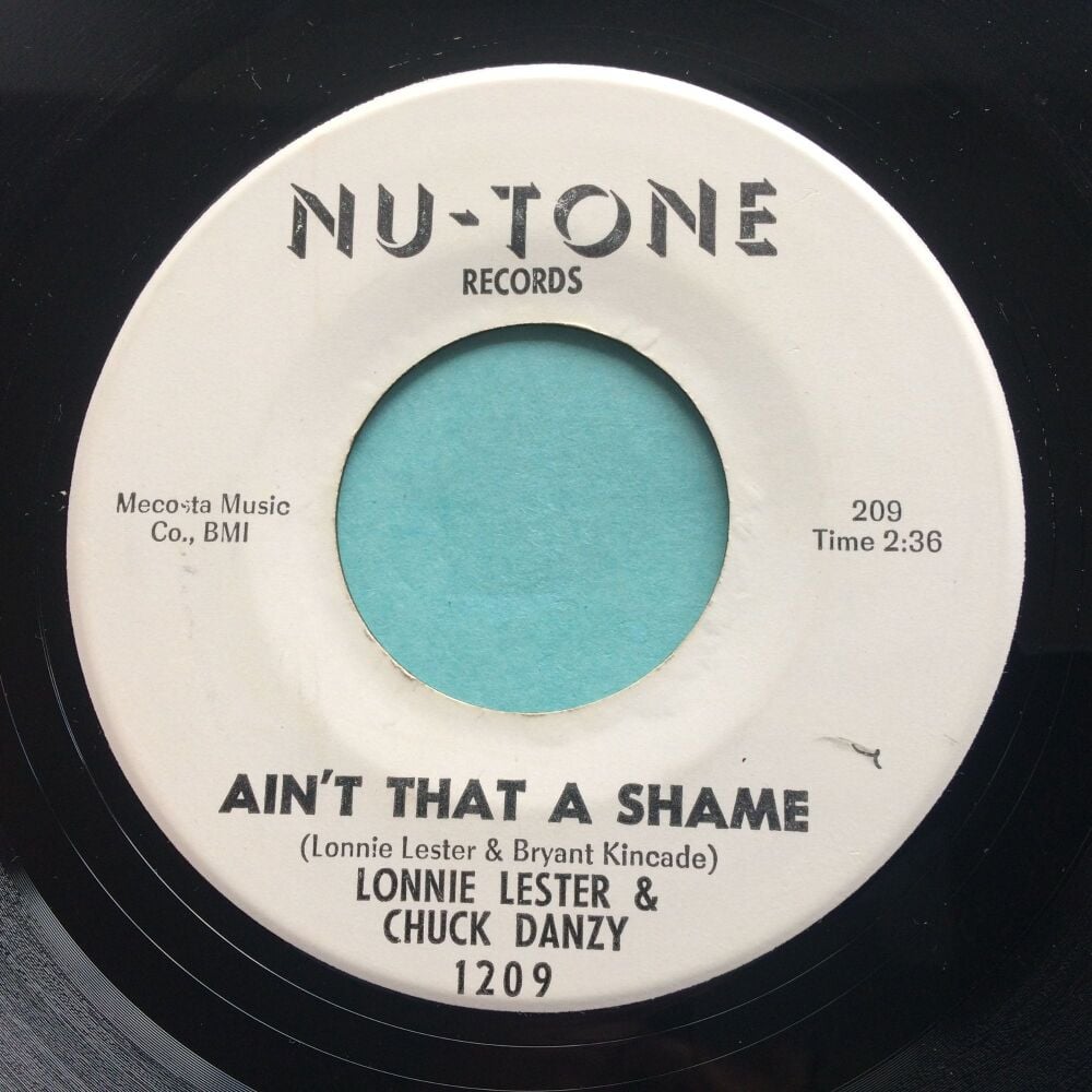 Lonnie Lester & Chuck Danzy - Ain't that a shame - Nu-Tone promo - Ex-
