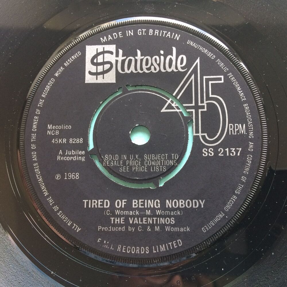 Valentinos - Tired of being lonely - U.K. Stateside - Ex-