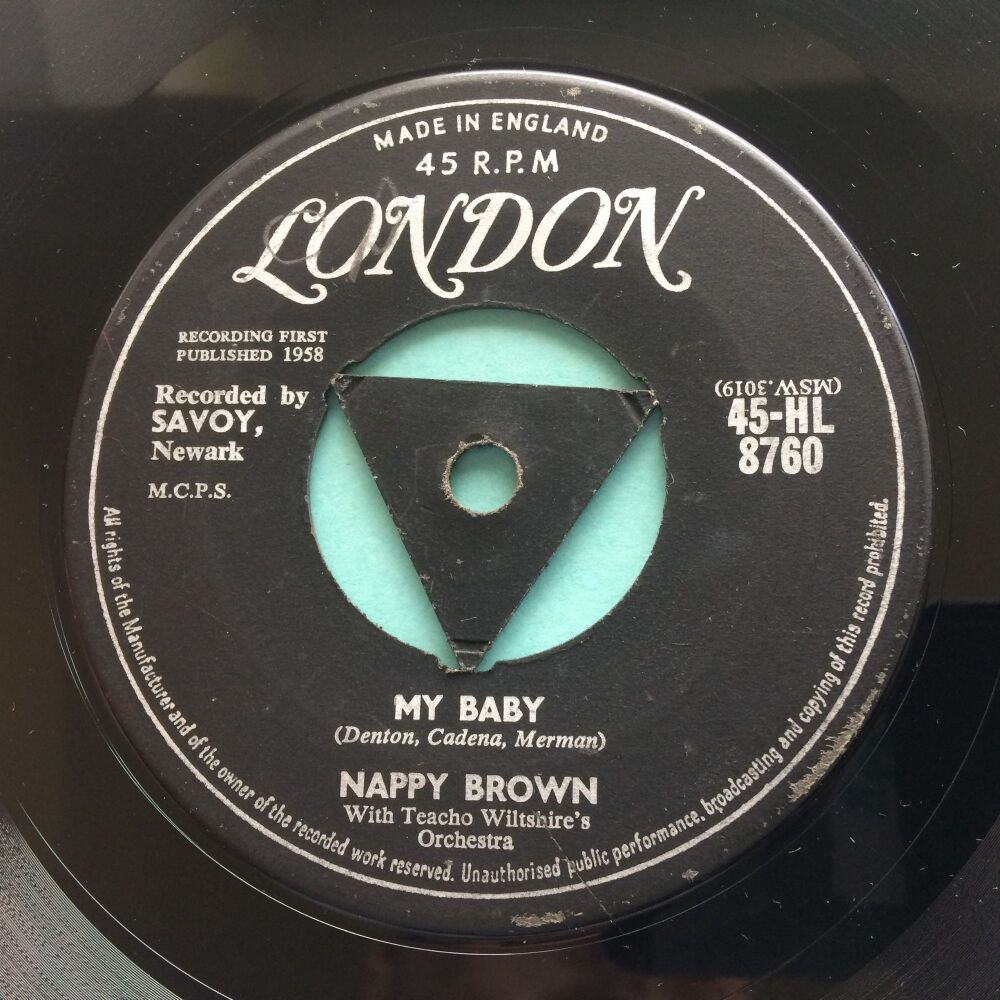 Nappy Brown - My baby - U.K. London - Ex-