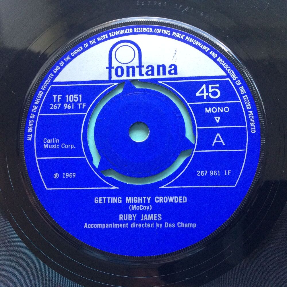 Ruby James - Getting mighty crowded - U.K. Fontana - Ex