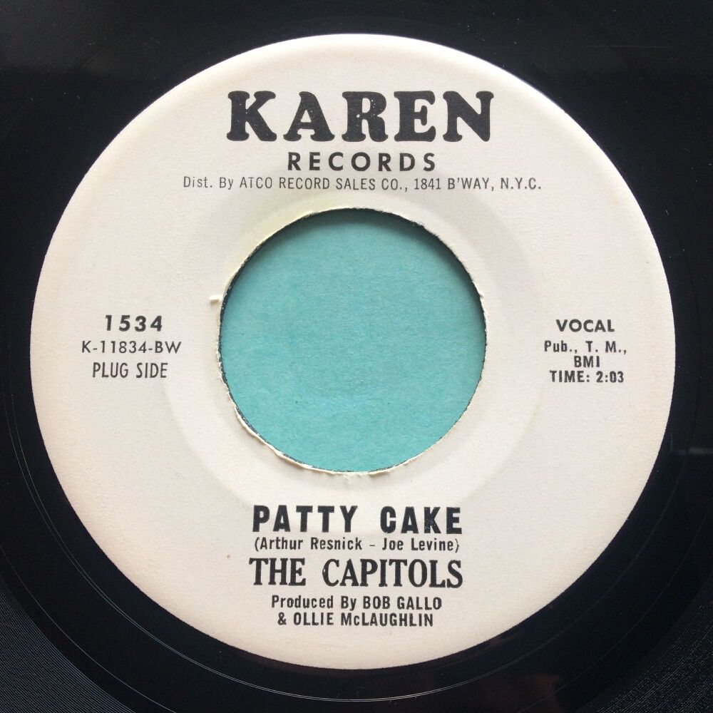Capitols - Patty Cake b/w Take A Chance On Me Baby - Karen promo - Ex