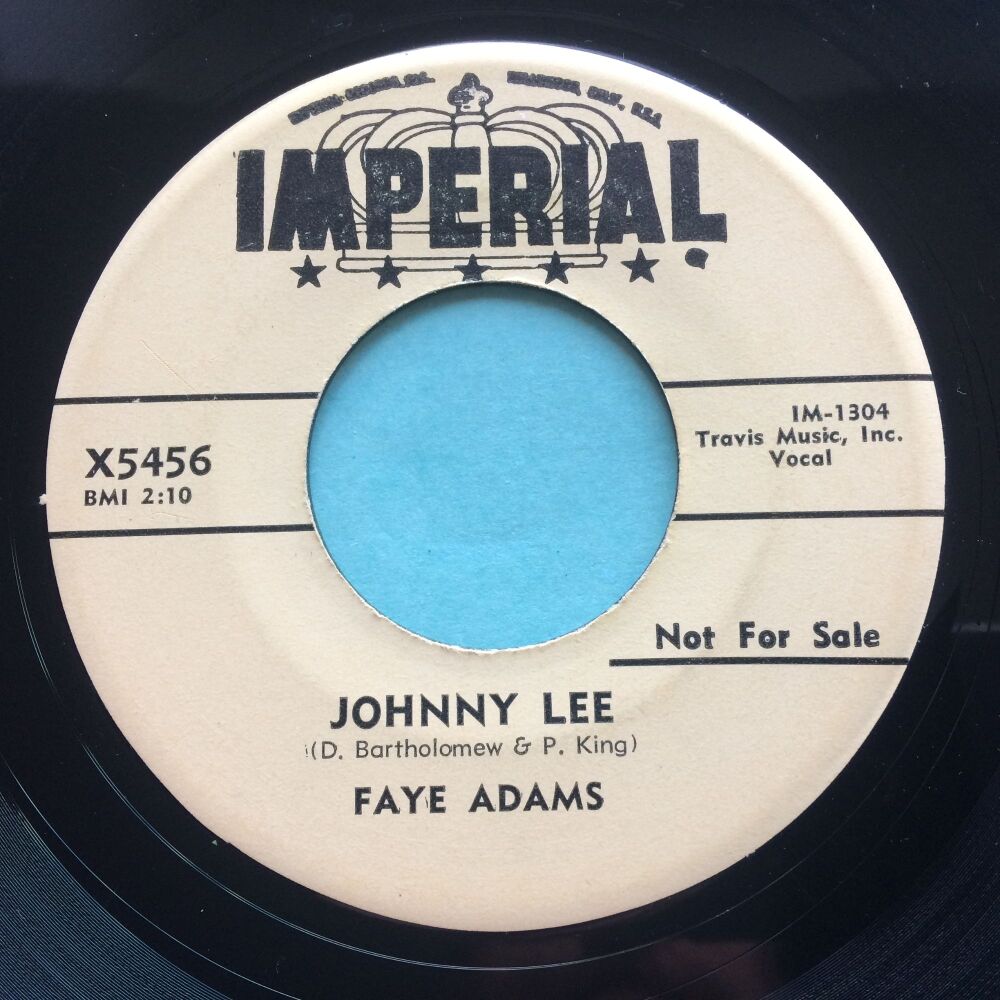 Faye Adams - Johnny Lee - Imperial promo - VG+