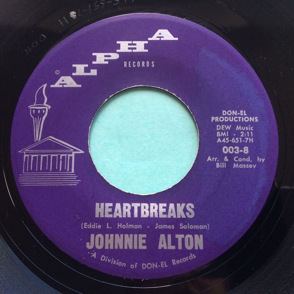 Johnnie Alton - Heartbreaks - Alpha - Ex