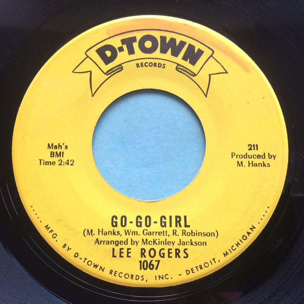 Lee Rogers - Go Go Girl b/w I'm a practical guy - D-Town - Ex-