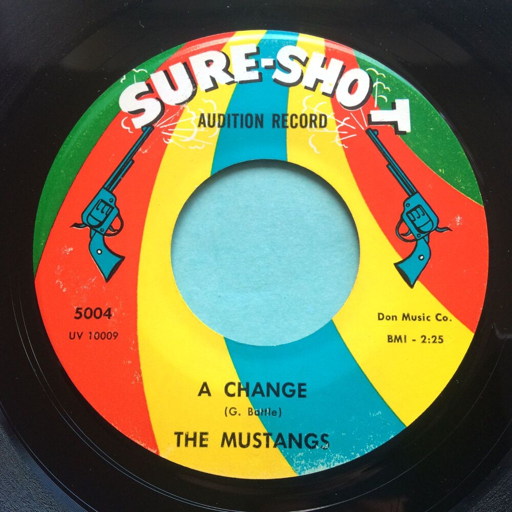 Mustangs - A change b/w First Love - Sure-Shot promo - Ex-