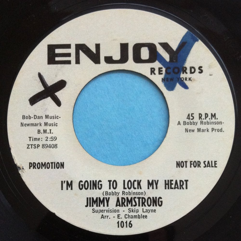 Jimmy Armstrong - I'm going to lock my heart - Enjoy - PROMO - Ex (wol)