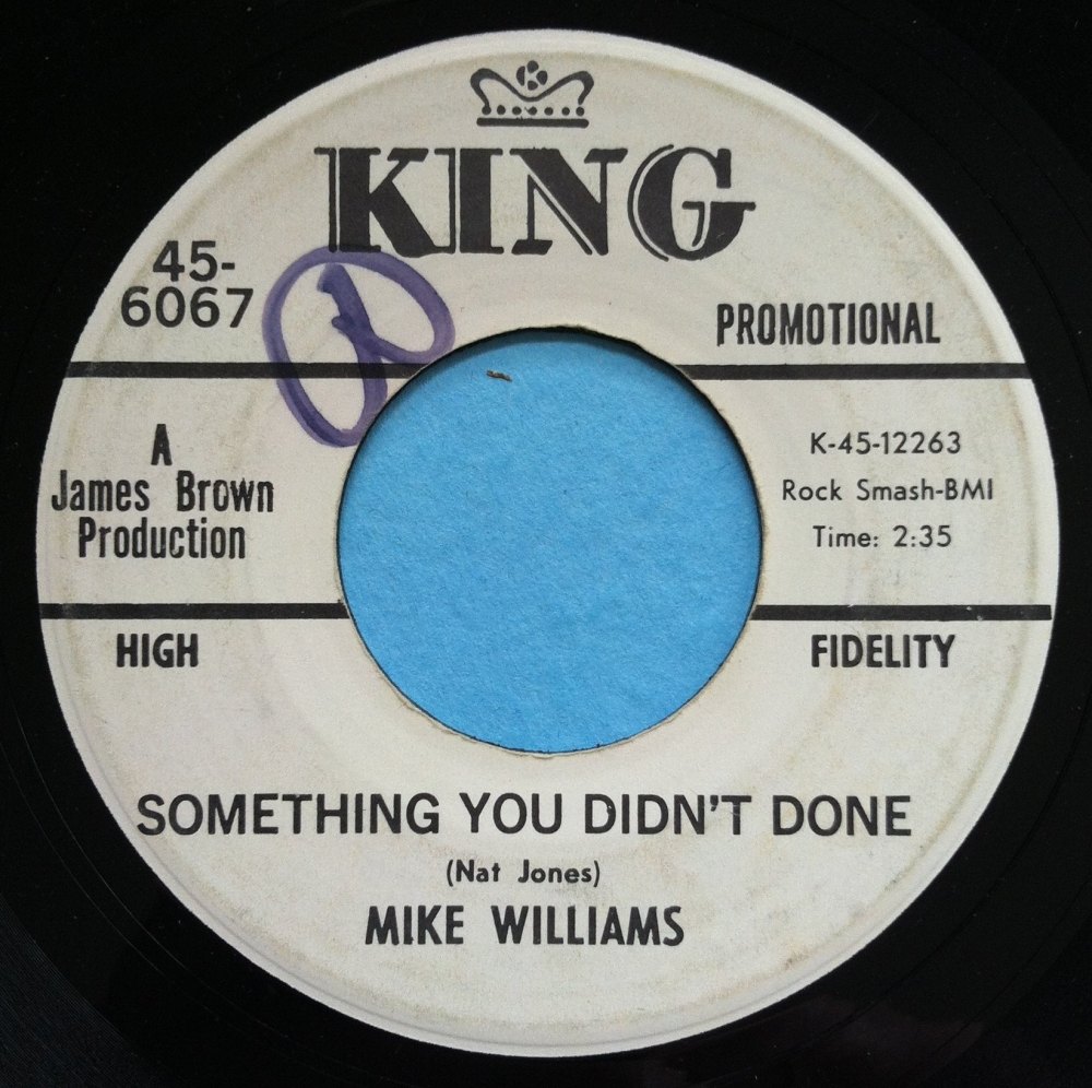 Mike Williams - Something you didn't done - King - Promo - VG+ (wol)