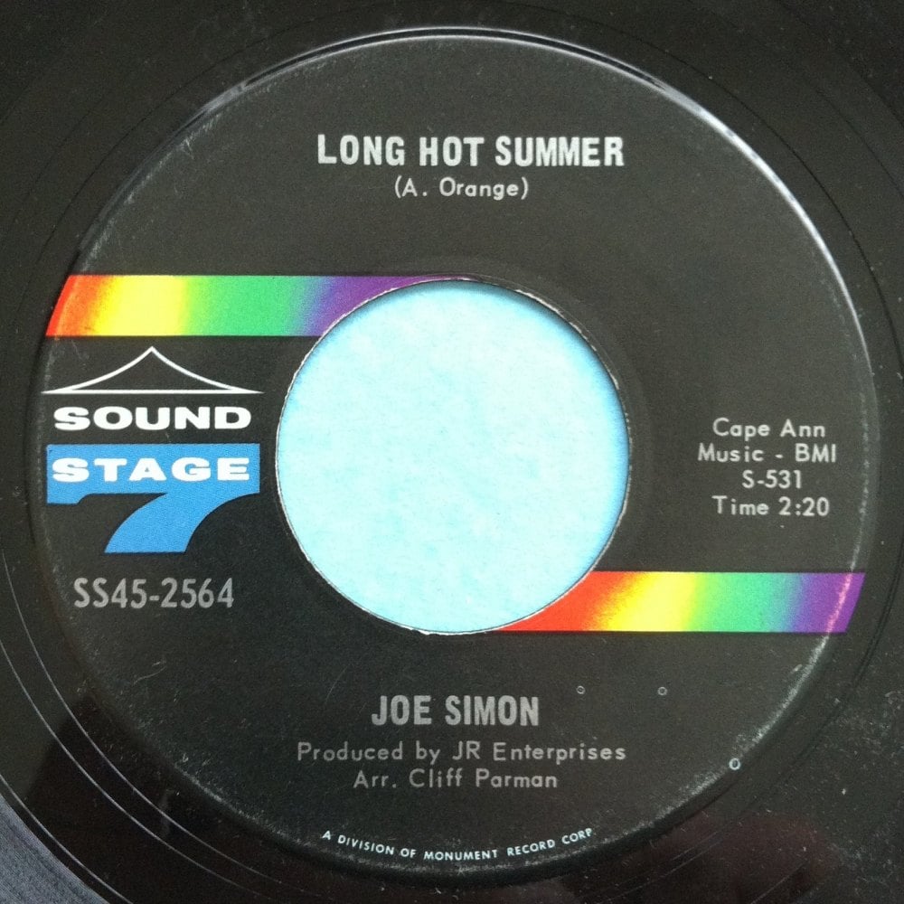 Joe Simon - Long hot summer - Sound Stage Seven - Ex