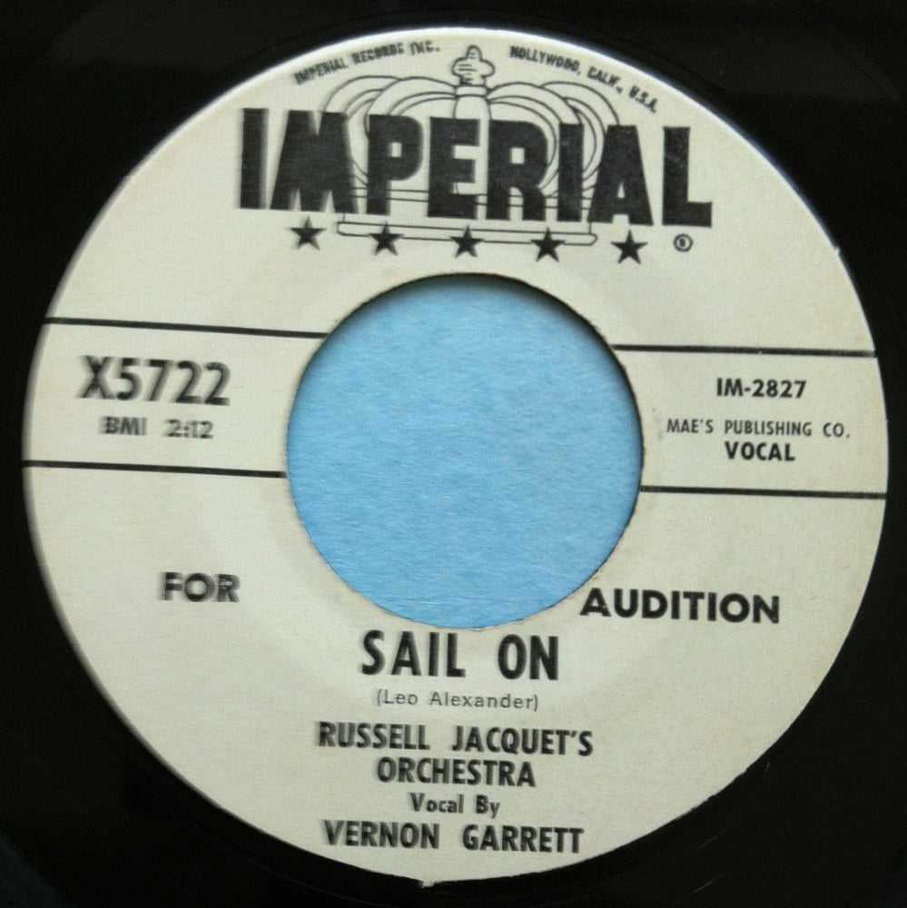 Vernon Garrett - Sail on - Imperial - Promo - Ex-