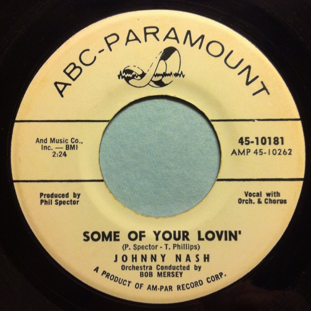 Johnny Nash - Some of your lovin' - ABC Paramount Promo - Ex
